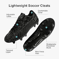 LEOCI Soccer Cleats for Women's and Men's Outdoor