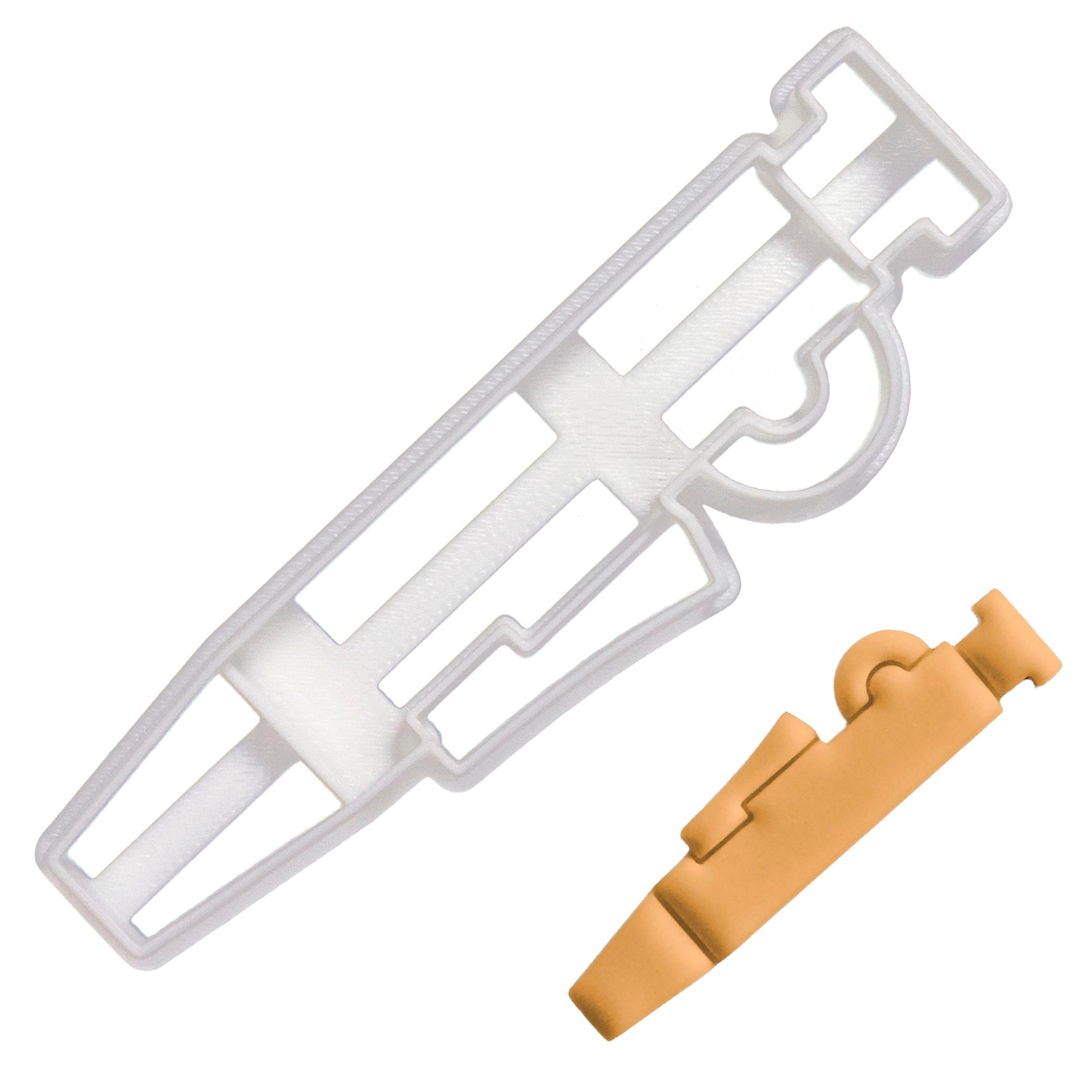 BAKERLOGY Pipette Pump Cookie Cutter - Detailed Biscuit Cutter Design for Baking and Crafts, Ideal on Fondant, Dough, Clay