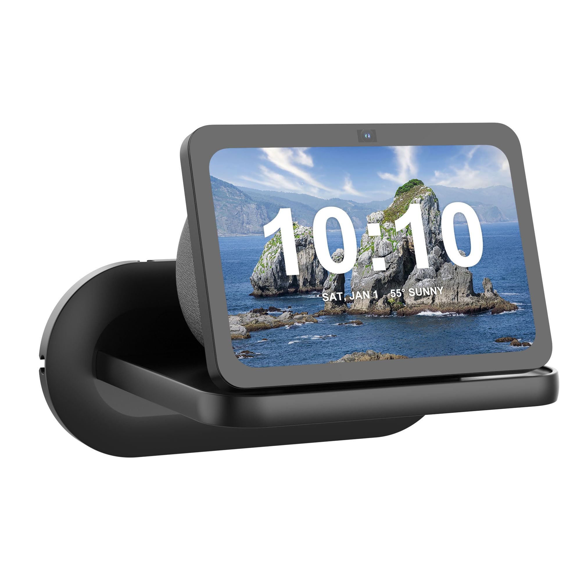 Cozycase Small Wall Shelf for Show 8 (1st / 2nd / 3rd Gen), Floating Shelves for Google Nest Hub/Home Hub, JBL Flip and other Bluetooth speakers, saving counter space in Bathroom Kitchen