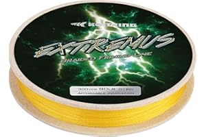 KastKing Extremus Braided Fishing Line, Highly Abrasion Resistant 4-Strand Braided Lines, Thin Diameter, Zero Stretch, Zero Memory, Easy Casting, Great Knot Strength, Color Fast