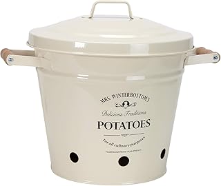 BUTLERS Mrs. Winterbottom's Kartoffeleimer - aus Zink im englischen Design - creme