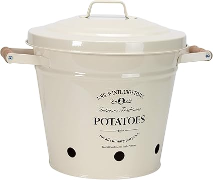 Butlers Secchio Per Patate In Zinco Design Inglese Colore Crema Mr Winterbottom S Amazon It Casa E Cucina