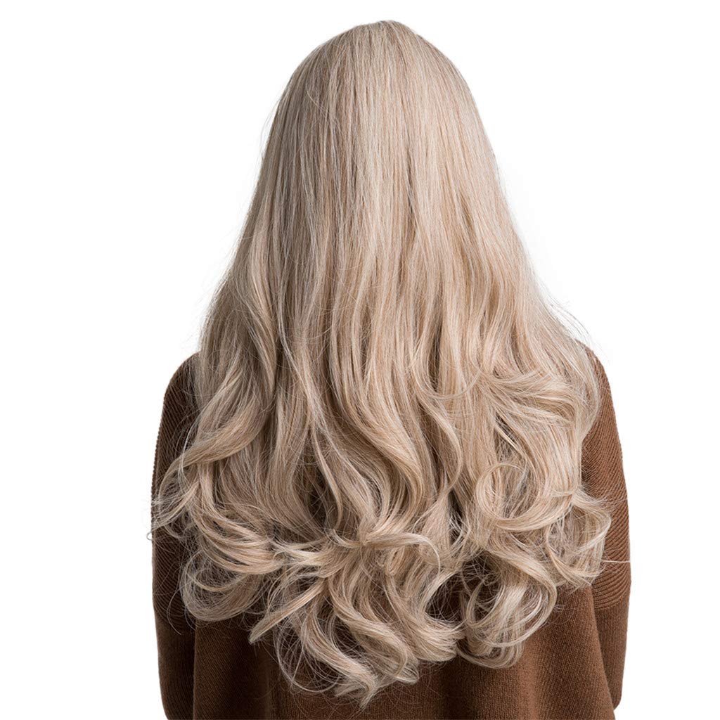 Prettyia Soft Synthetic Fiber Wig Long Straight Cosplay Wigs With