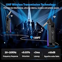 LEKATO Wireless Guitar System UHF Wireless Guitar