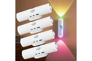 Rechargeable Smart LED Motion Sensor Ambient Light,Punch-Free Color Changing Motion Sensor Light, for Staircases,Corridor,War