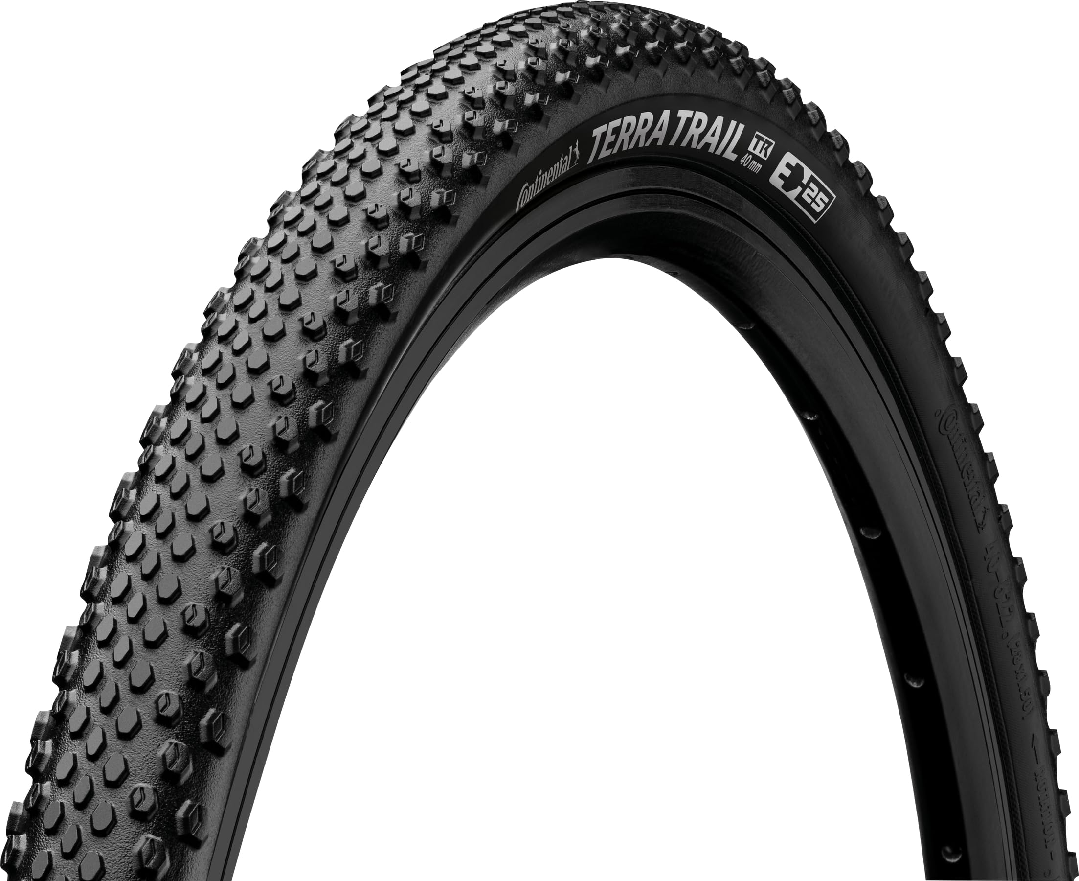 Continental Unisex Adulto Pneu Souple 700X40 (40-622) Terra Trial Perf. T.Ready Morbido E25 Bicicletta, Nero, 700X40C