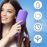 LORSEX 2 Pack Large Paddle Hair Brush Detangler Water Wet Dry Pink Purple view 4