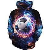 Boys Girls Pullover Hoodies, 3D Graphic Long Sleeve Sweatshirt with Pocket for Boys Teen Girls