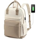 LOVEVOOK Laptop Backpack for Women 15.6 Inch Laptop Bag with USB Port, Fashion Waterproof Backpacks Teacher Nurse Stylish Travel Bags Vintage Daypacks Bookbag for College School Work | Laptop Bag, with USB Port, Backpacks, Teacher, Nurse, Stylish