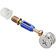Jamiikury 20 Sets Furniture Cam Lock Fasteners - 3-in-1 Locks and Fittings, Connector Replacement Parts, 1-3/8" / 35mm Dowel With Blue Plastic Sleeve
