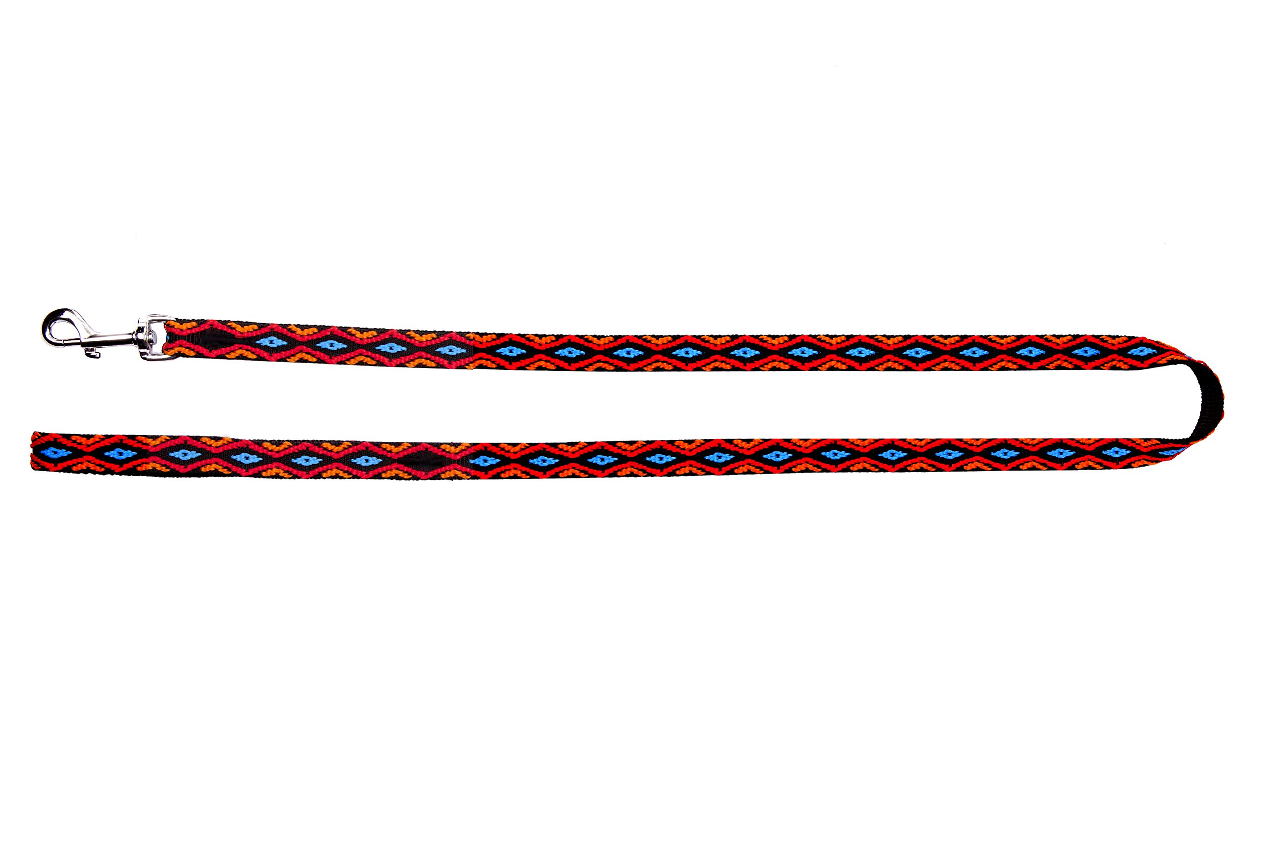 Dingo Winnetou Dog Leash Handmade in Indian Style Howgh! Black 13550