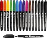 ABEIER Dry Erase Markers 15 Pens 12 Colors 4 Black Low Odor Erasable Whiteboard
