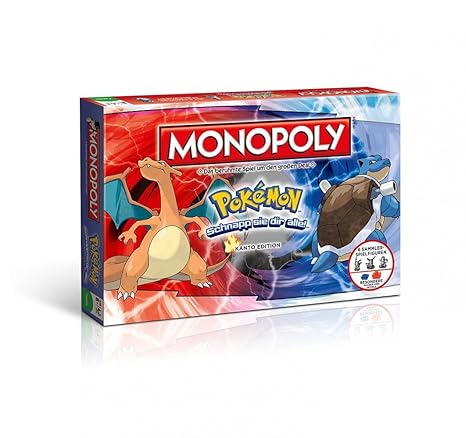 Monopoly - Pokémon-Edition - 6 Sammler Spielfiguren | Gesellschaftsspiel | Brettspiel Deutsch
