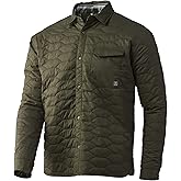 HUK mens Tarpon Quilt Shacket | Button-down Shirt and Jacket