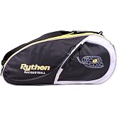 Python Deluxe "3R" (3 Racquet) Racquetball Bag Series (Black/Blue, Black/Red, Black/Yellow) Colors
