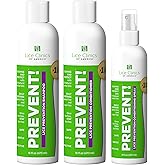 Lice Clinics of America Daily Lice Prevention Kit – Shampoo 16oz, Conditioner 16oz & Spray | Repels Lice with 100% Natural Essential Oils (3 Pack)