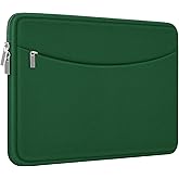 Laptop Sleeve Bag 14 inch, Shockproof Protective Laptop Cover Briefcase Carrying Computer Bag with Accessory Pocket Portable Computer Sleeve for 14" MacBook, HP, Dell, Lenovo, Acer, Green