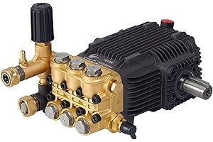 Canpump CE 3650 S Pressure Washer Pump – 3600 PSI, 5 GPM, 24 mm Solid Shaft, Horizontal,Triplex, External Unloader, Max 1725 RPM – For 10 HP Belt-Drive Gas Engines & Hollow Shaft Electric Motors