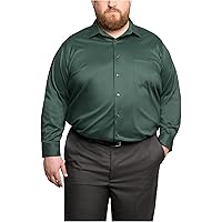 slim fit dress slacks Van Heusen Regular Fit Ultra Wrinkle Free Stretch FLEX Solid Dress Shirt in  White main image 1