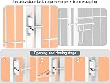 HOMIDEC 8-Panel Dog Pen with Door 60cm High Internal/Outdoor Playpen White view 8