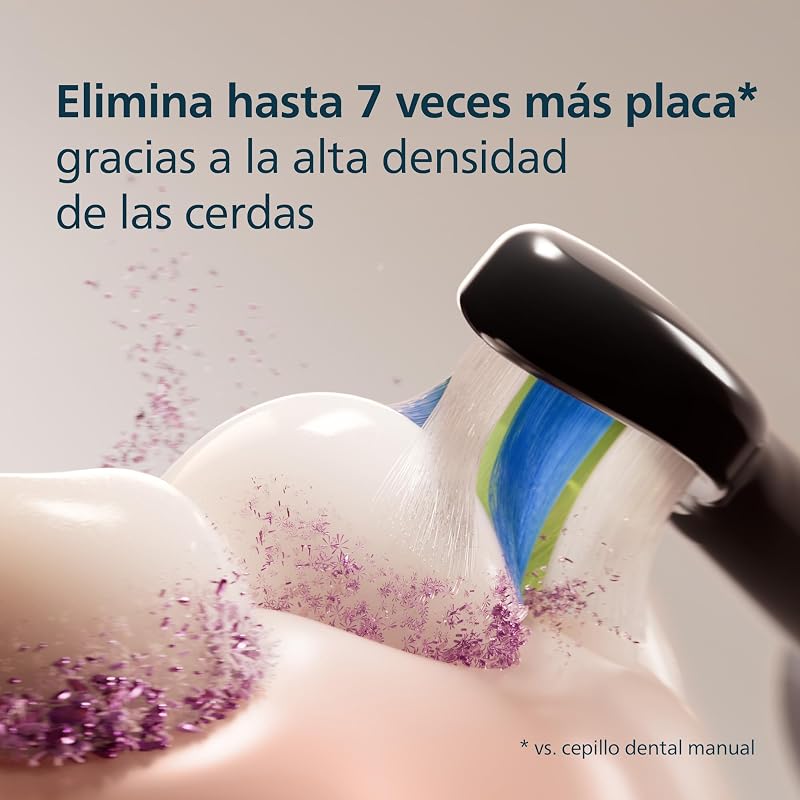 Sonicare W2 Optimal White, cabeças de escova de dentes originais de substituição, pretas, pack de 8, HX6068/88