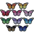 Ximkee (10 Pack) Butterfly Embroidered Sew Iron On Applique Patches (Multi)