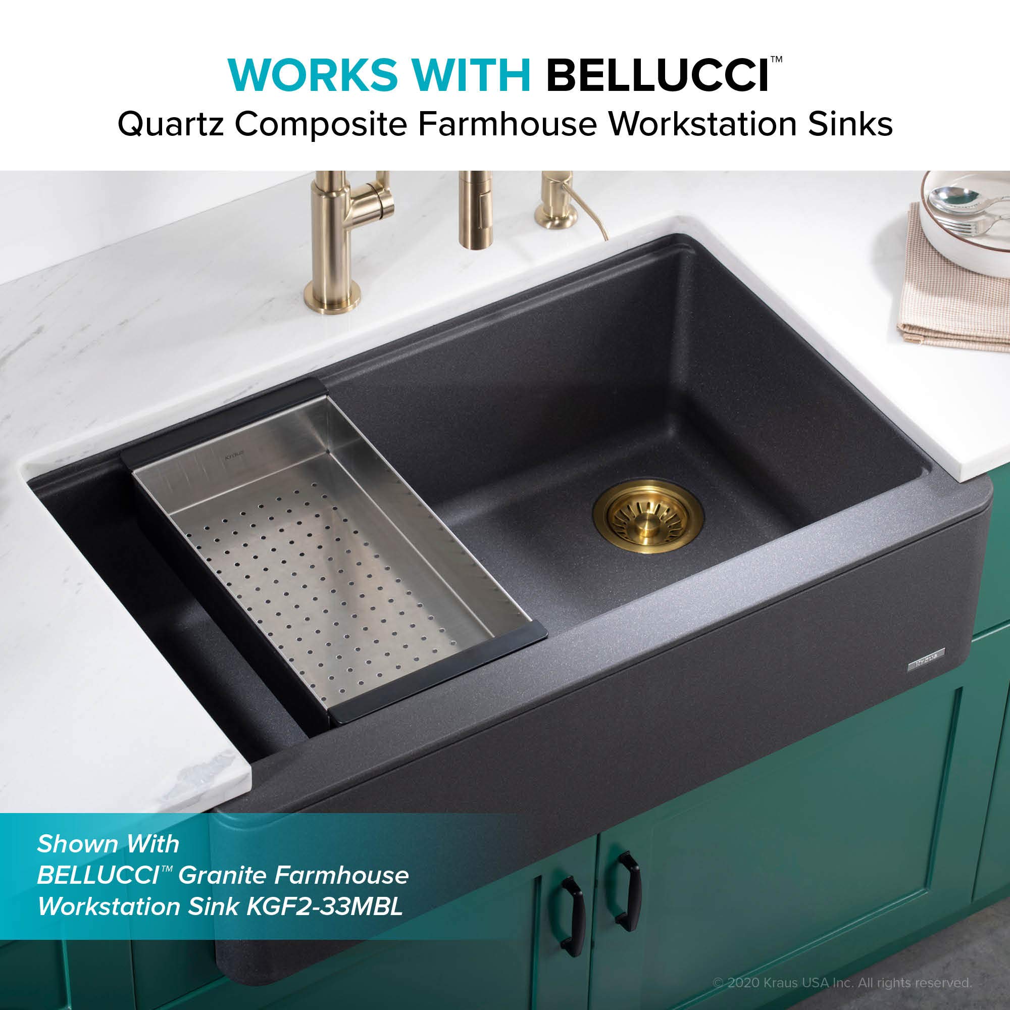 KRAUS Stainless Steel Colander for Workstation Kitchen Sink, CS-6