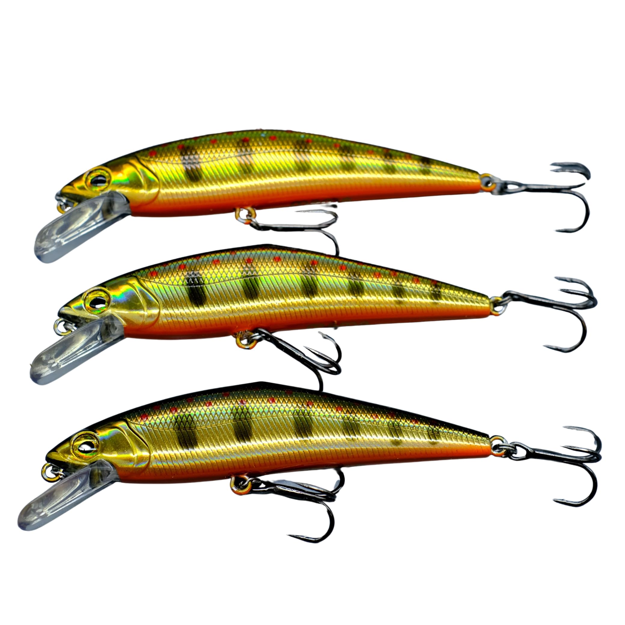 momolures Set Package - Heavy Sinking Minnow 85mm 14.3g d-contact style for Trout Pike Bass Salmon Freshwater Saltwater Lure Fishing (Assort 05)