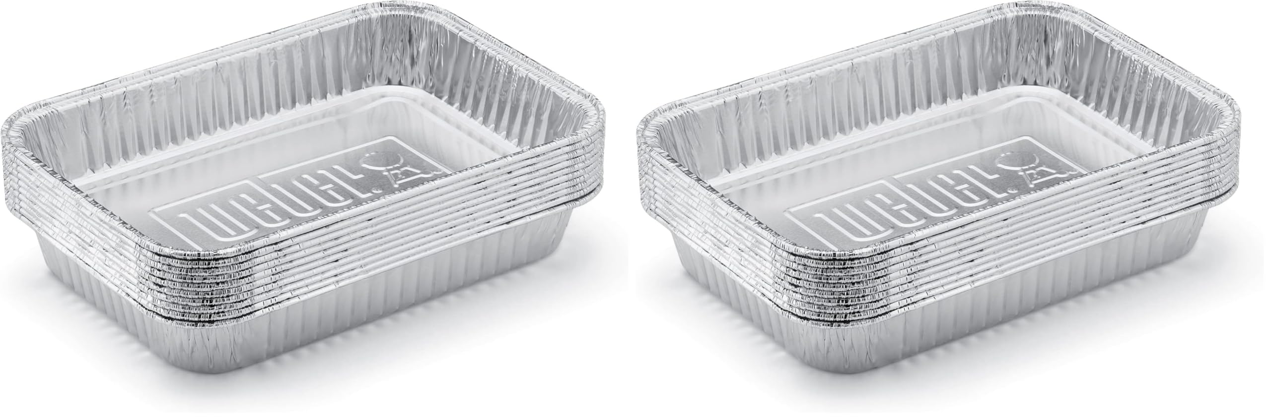 Weber 6415 Drip Pans 10-Piece, Small, Silver (Pack of 2)