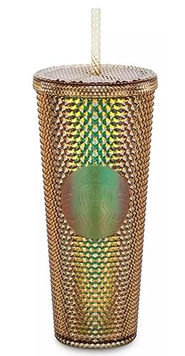 Starbucks Magic Kingdom 50th Anniversary Gold 24oz Studded Cold Cup Tumbler  With Straw, 400950668991 in Saudi Arabia | Whizz