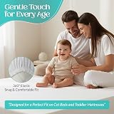 Sasma Home Waterproof Cot Mattress Protector 60x120cm Hypoallergenic view 4