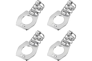 Frienda 4 Pieces Water Heater Cam Lock Metal Water Heater Door Latch RV Camper Hot Water Heater Cover Door Latch Fastener, Silver Color