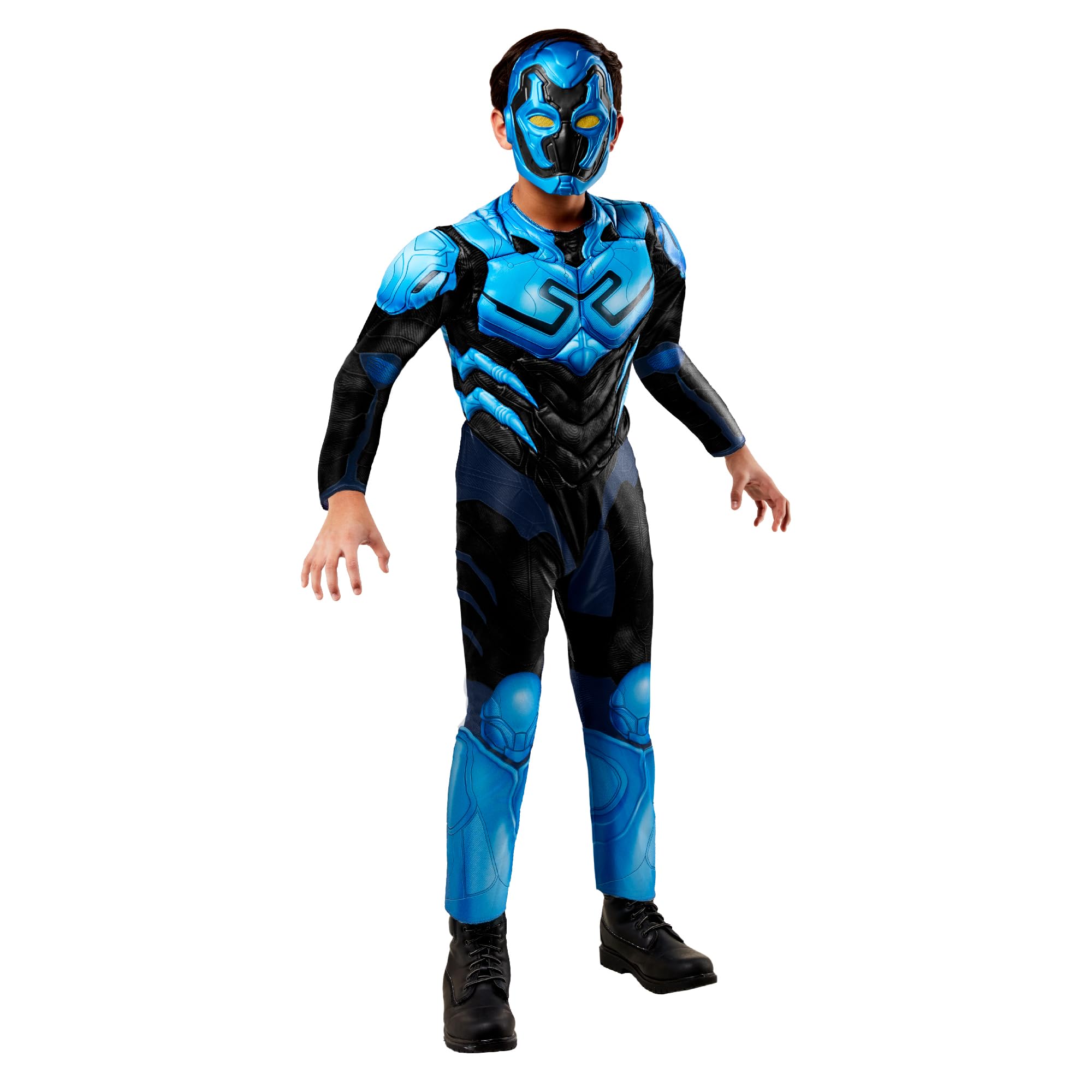 Rubies 1000306L Blue Beetle Deluxe Child Costume Kids Fancy Dress, Boys, Multicolour, 9-10 Years Halloween