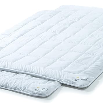 aqua-textil 2er Set, Sommer Bettdecke 155x220 cm leichte Steppdecke atmungsaktiv Kochfest, Decke für den Sommer Soft Touch 20