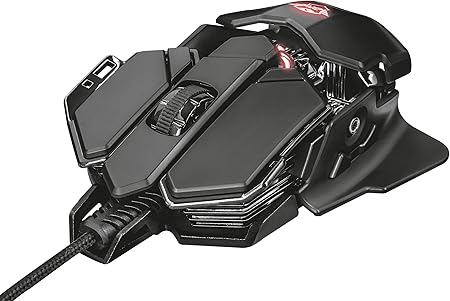 Amazon Com Trust Gaming Gxt 138 X Ray Gaming Mouse For Pc And Laptop Illuminated 0 4000 Dpi With 10 Programmable Buttons Black Computers Accessories