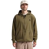 Burton Men's Elite Full Zip Hoodie | Long Sleeve Zip Up Logo Sweatshirt with Organic Cotton-Blend Fleece &ndash; Relaxed Fit