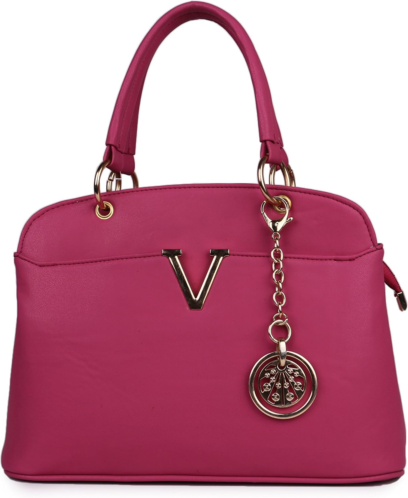 Classic Fashions Women's Pu Hand-Held Bag Pink (V) Cfs4