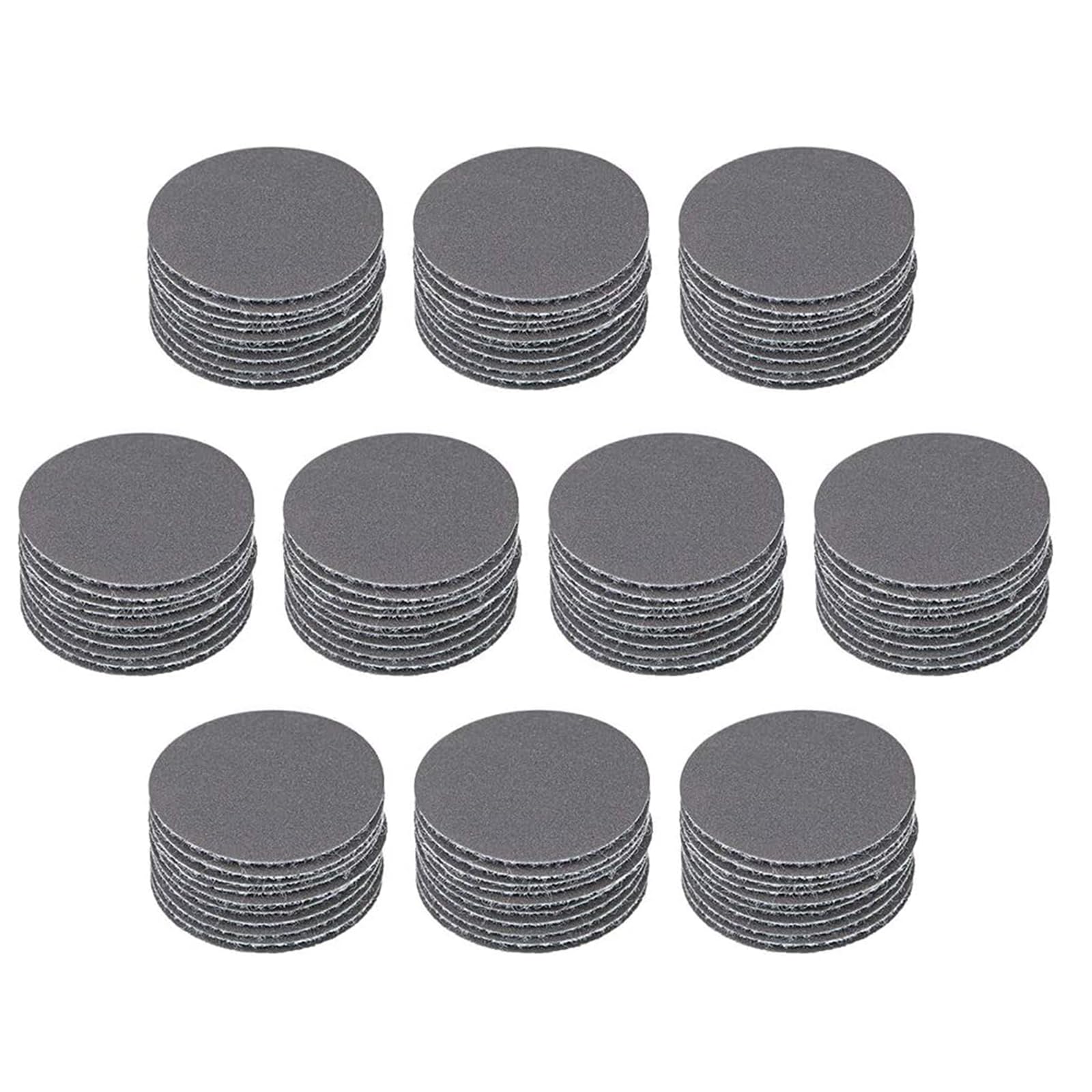 TA-VIGOR 100Pcs 800 Grit 1 Inch Wet & Dry Sanding Discs, Aluminium Oxide & Silicon Carbide, Gray, Compatible with Orbital Sander — image 1