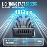 Sabrent USB4 M.2 NVMe Enclosure 40Gbps with Active Cooling EC-U4TN view 2