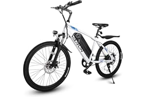 VARUN Electric Bike - Electric Bike for Adults Peak 500W Motor with Removable Battery - Up to 35Miles 20MPH 24'' Ebike with Front Fork Suspension and Adjustable Seat