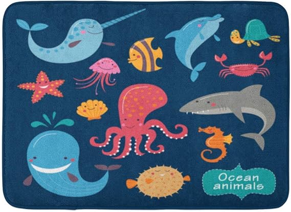 AoLismini Fußmatten Badteppiche Outdoor/Indoor Türmatte Niedliche