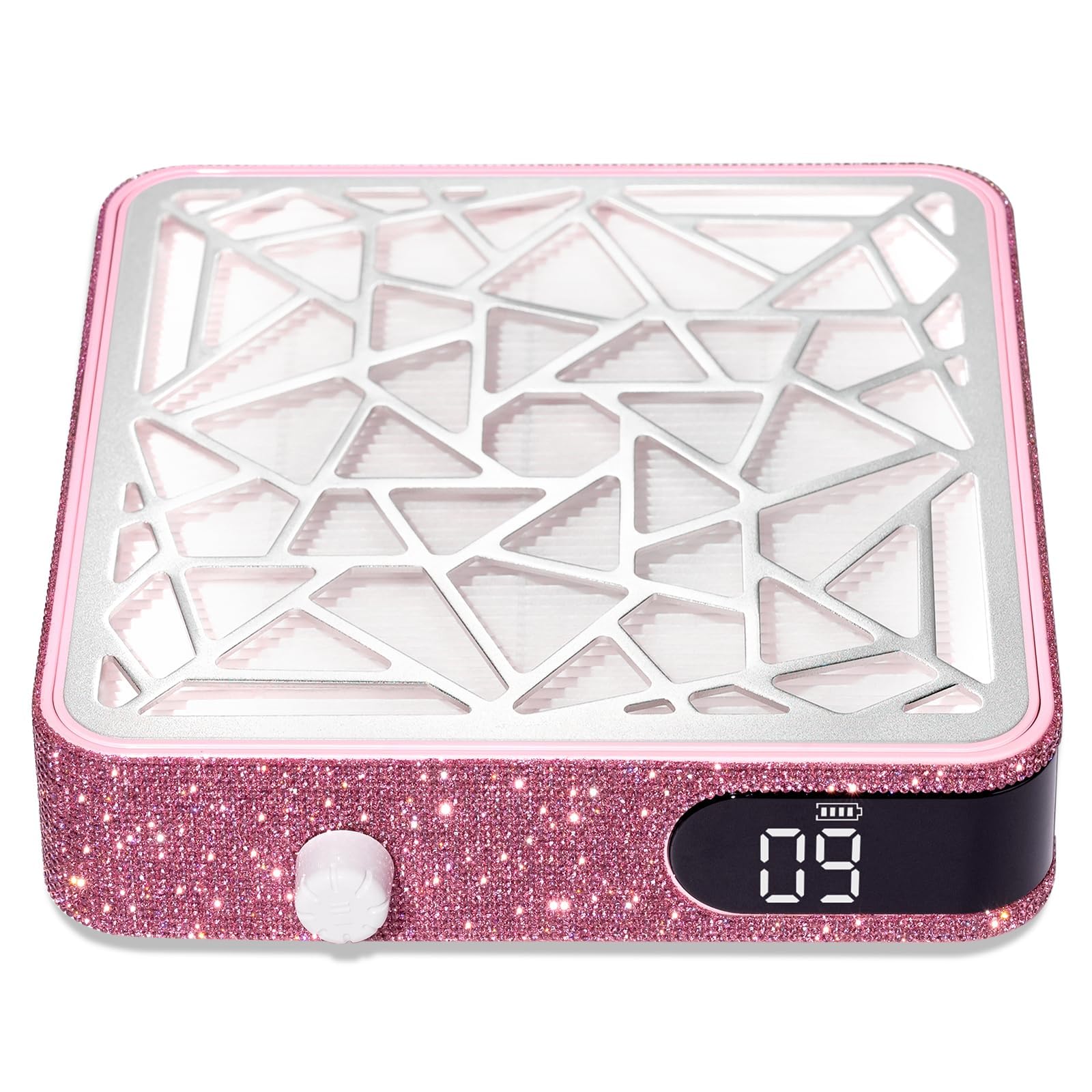 Photo 1 of CHRISTINE SHELLY Nail Dust Collector, Powerful Vacuum Fan Vent Dust Collector Extractor Dust Suction Machine for Acrylic Nails Polishing, Nail Salon&Home, Pink Diamond