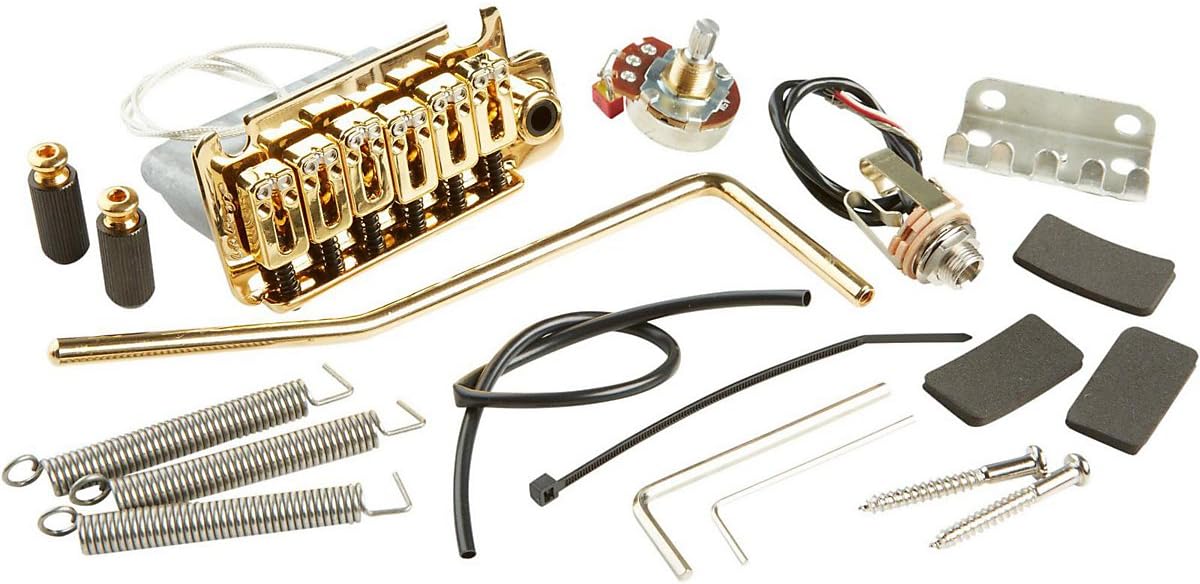 Gold LR Baggs XBridge Standard Strat Guitar Piezo Bridge Pickup