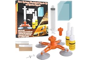 CUTEQUEEN CLAMPER Windshield Repair Kit, Glass Repair Kit with Pressure Syringes, Newest Automotive Windshield Crack Repair Kit Quick Fix for Fixing Chips, Cracks, Bulls-Eye, Star-Shaped Crack 2024