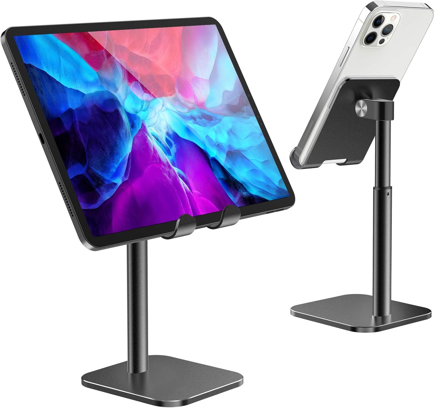 Adjustable Tablet Stand, Tounee Heavy Duty Desktop Stand with Height Adjustable from