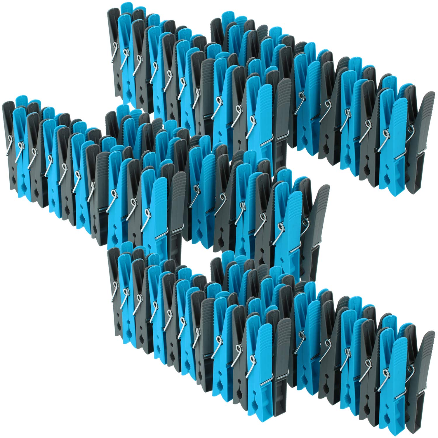 com-four® 120 clothespins in a savings pack in various trend colors (120 pieces - brackets)