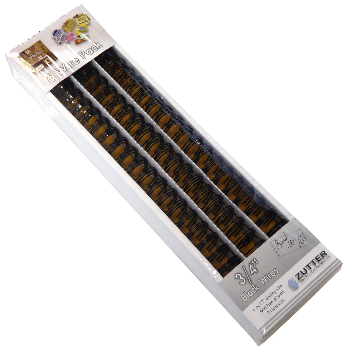 Zutter 0.75" Bind-It-All Wire (6 Pack) - Black