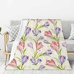 Jbofyee Spring Summer Flowers Throw Blankets All