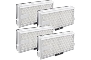 Ryvina HEPA Airclean 50 Filter Replacement Compatible with Miele Active SF-HA50 S4 S5 S6 S8 S8000 S8999 S6000 S6999 S5000 S5999 S4000 S4999, Complete C2 C3 Vacuum Cleaner (4 Packs)