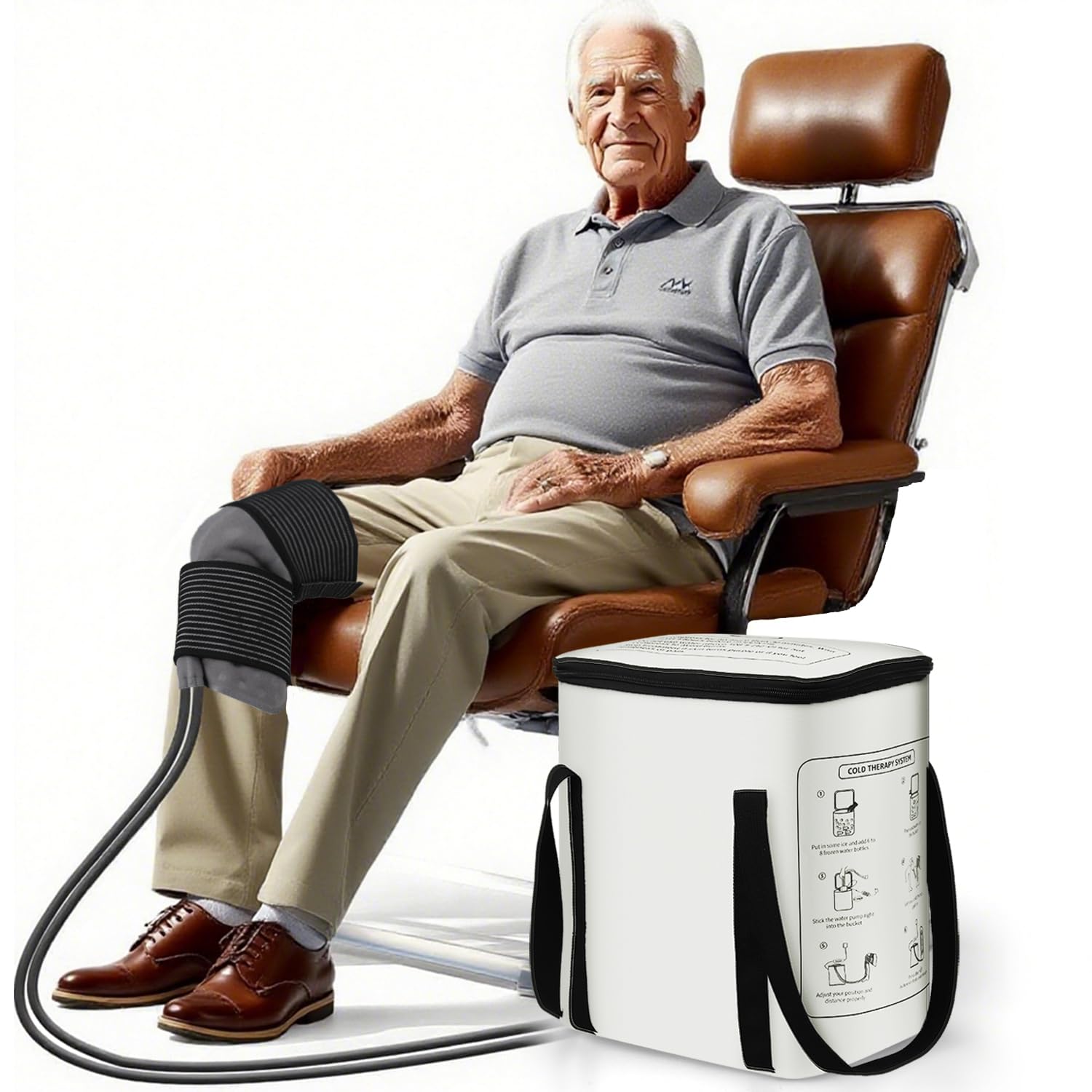 Photo 1 of Cold Therapy Machine for Knee Replacement, Ice Machine for Knee After Surgery, Easy to Use Cryotherapy System, Also for Shoulder